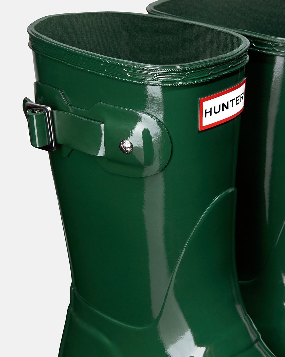 Botas de Lluvia Cortas Hunter Mujer - Original Gloss - Verdes - FXDWROS-32